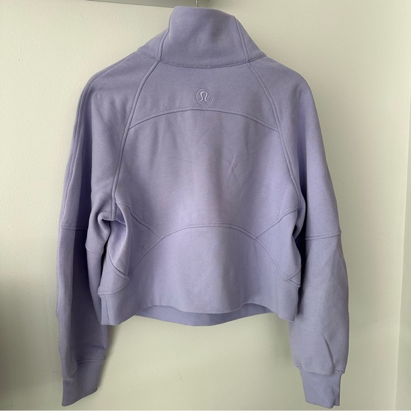 Lululemon Scuba Oversized Funnel Neck Half Zip Lilac Smoke XS/S - Picture 3 of 10
